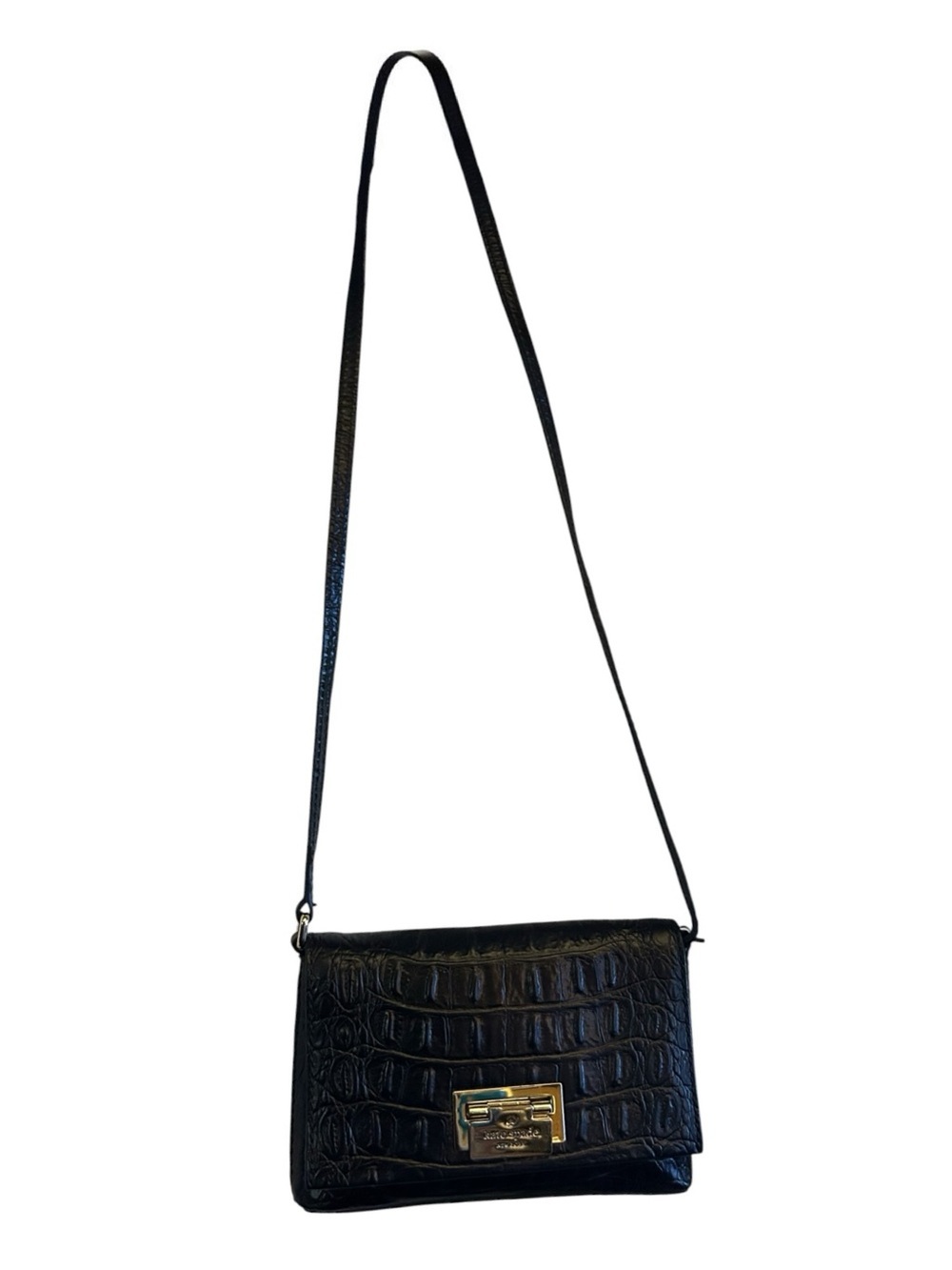 Kate Spade New York Rialto Place Sally Crocodile-Embossed Leather Crossbody Bag